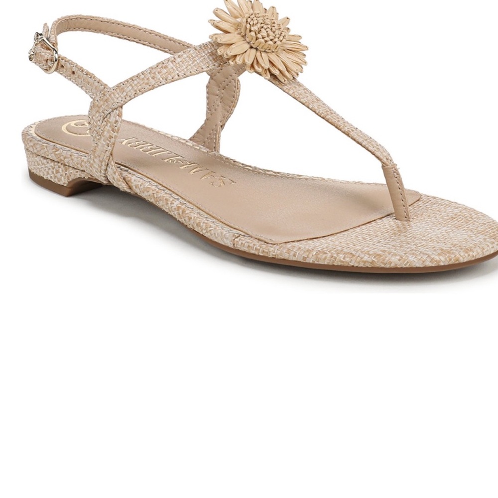 Sam & Libby Tan Floral Thong Sandal